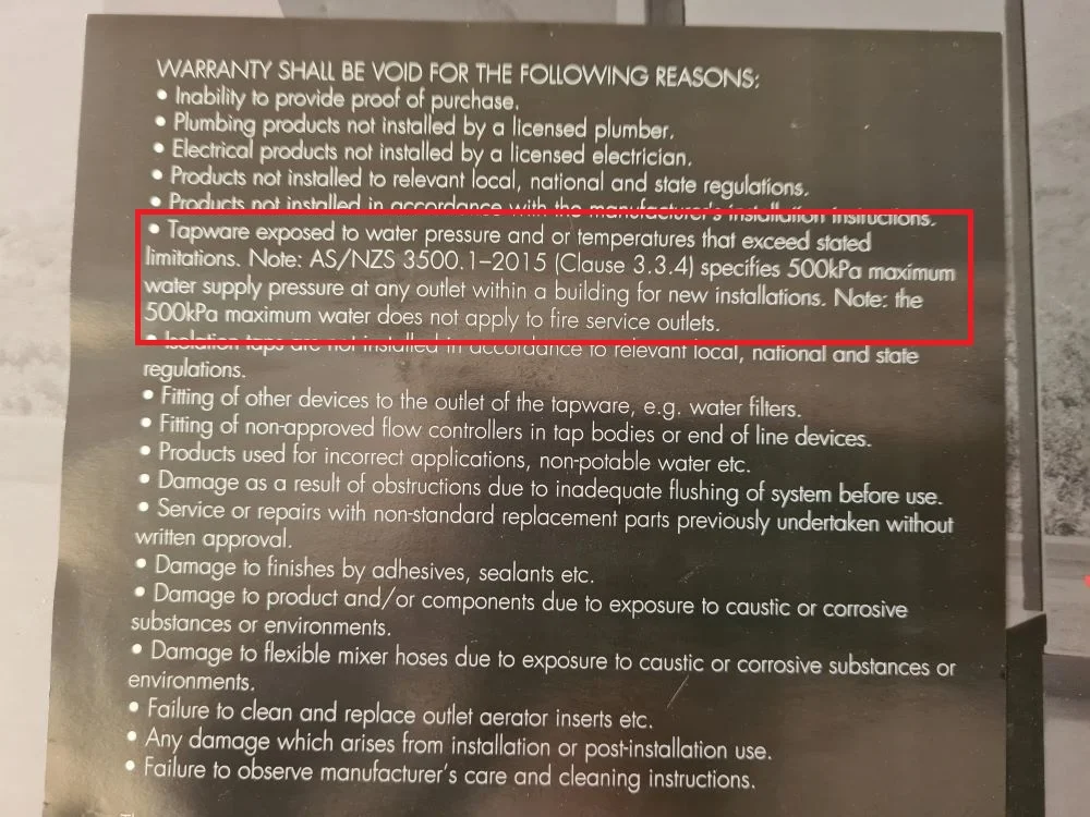 Warranty Sheet